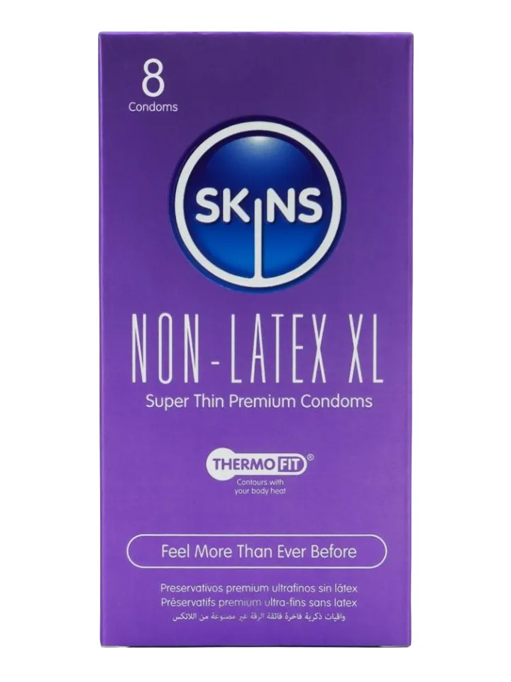 Skins Non-Latex XL Condoms 8-pack - Kondomer 0