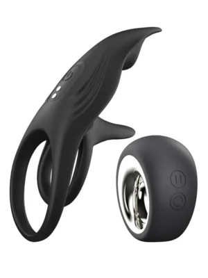 Duet Pulse C-ring With Remote - Penisring med vibrator 0