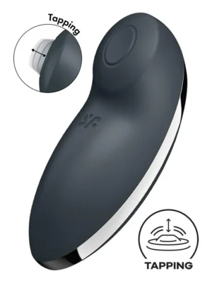 Satisfyer Tap & Climax 2 Grey - Klitorisvibrator 0