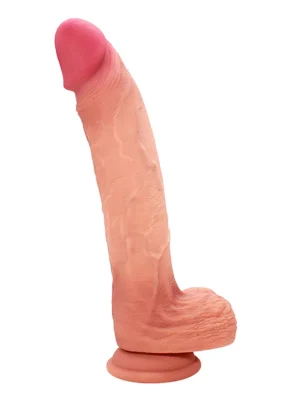 Ultra-Realistic Silicone Dildo With Balls 25 cm - Realistisk dildo 0
