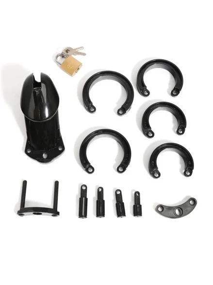 Chastity Cage Long Black - Kyskhetsbur 0
