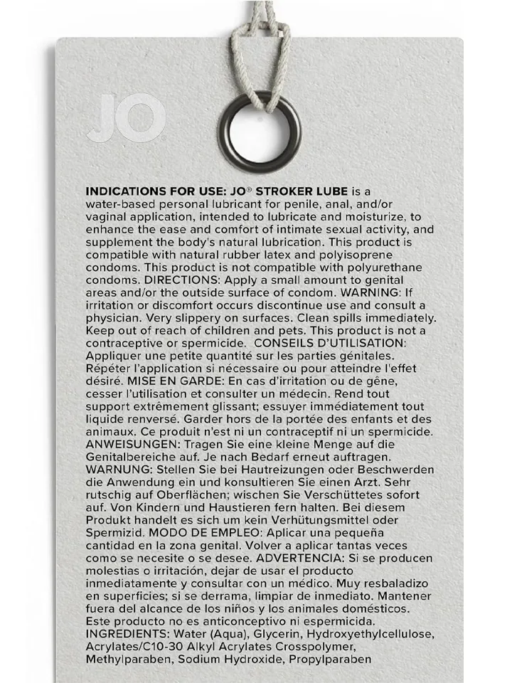 System JO Water-Based Stroker Lubricant 240 ml - Vattenbaserat glidmedel 0