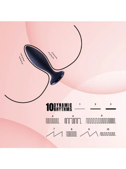 Clogge Vibrating Silicone Butt Plug - Analplugg med vibrator 0