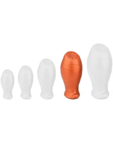 Egg Ass Plug Orange 12,5 cm - XL Buttplug 0