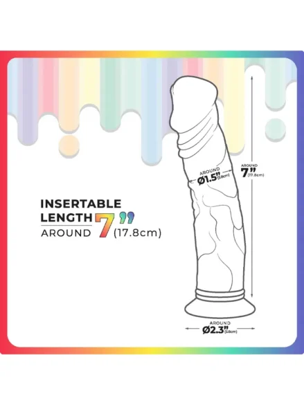 Jellildo Transparent Dildo 18 cm - Dildo 0