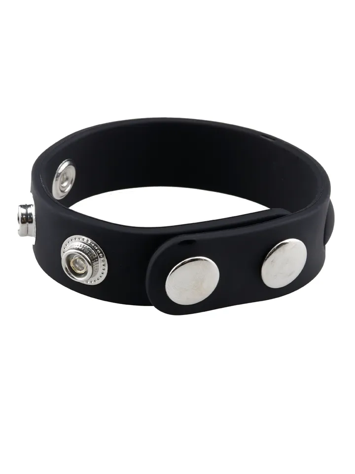 Adjustable Silicone Cock Ring Black - Penisring 0