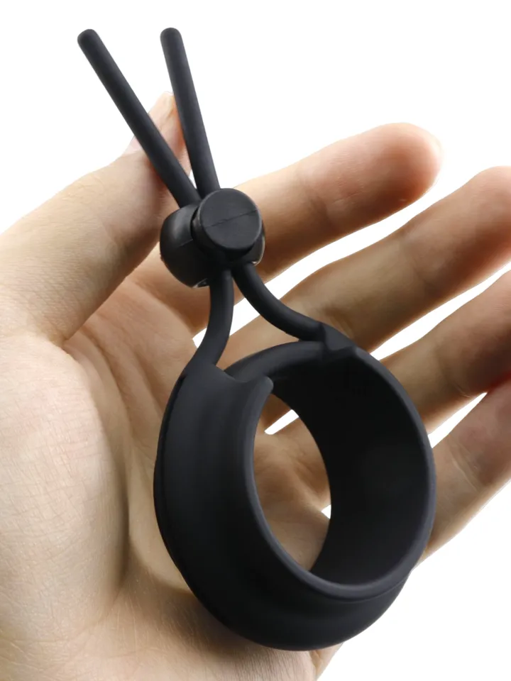 Adjustable Silicone Lasso Cockring - Penisring 0