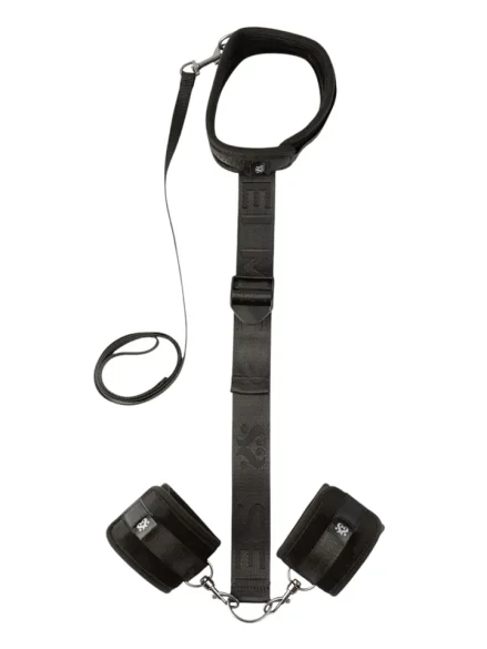 Sei Mio Adjustable Neck & Wrist Restraint Kit - Handbojor & halsband 0