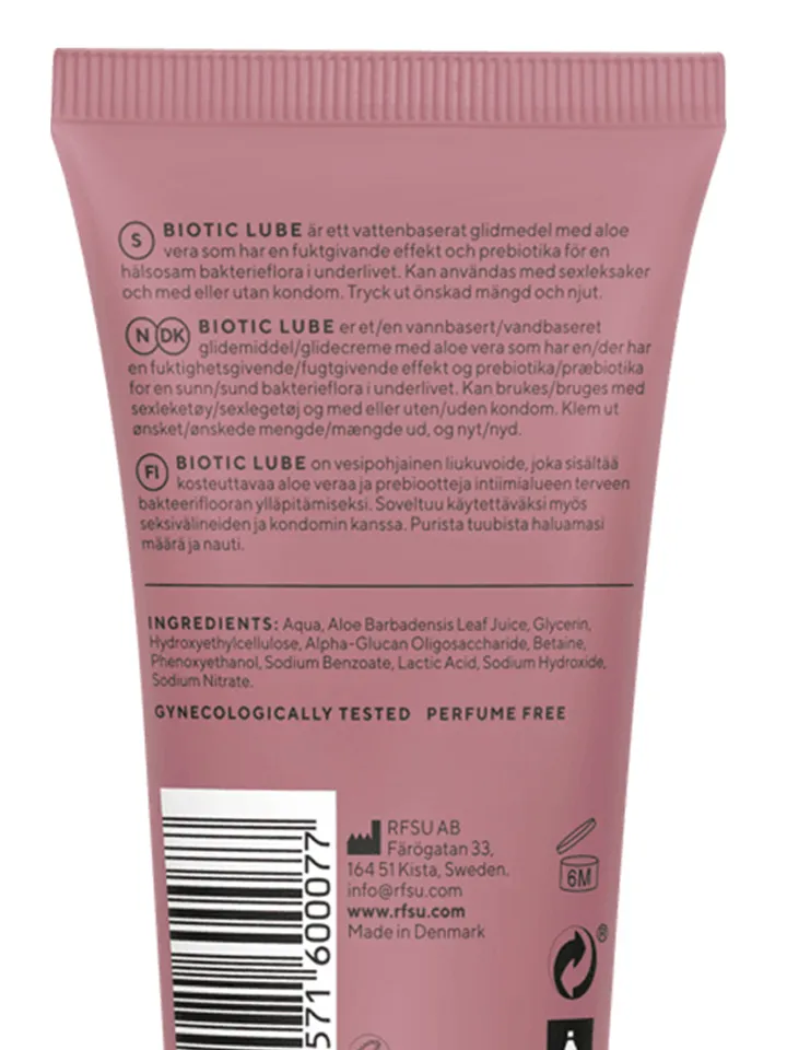 RFSU Biotic Lube 75 ml - Vattenbaserat glidmedel 0