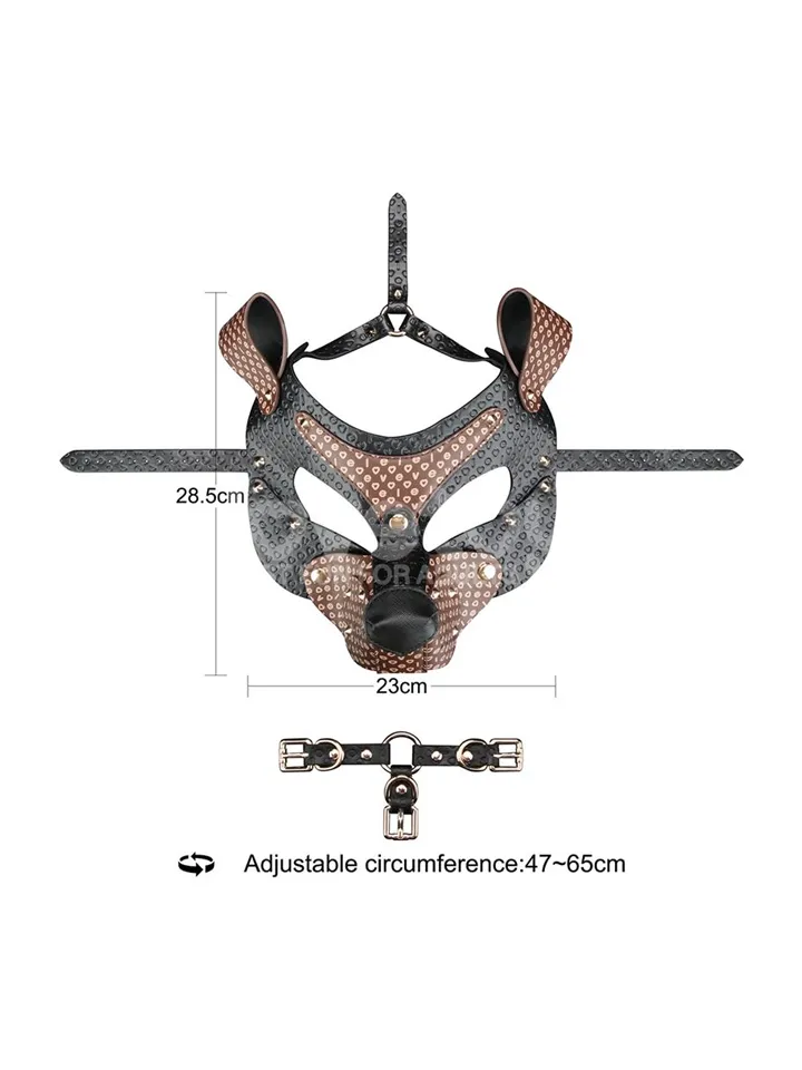 Rebellion Reign Classic Pup Mask - BDSM mask 0