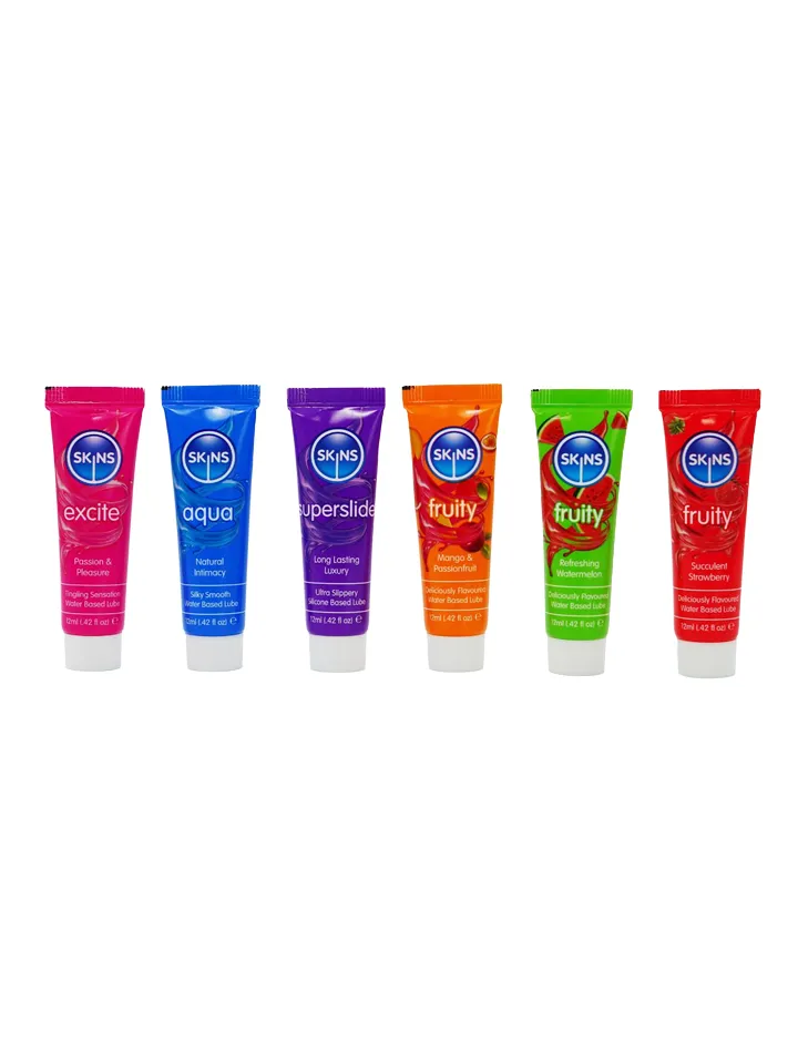 Skins Tubes Vital & Fruity 6-pack - Glidmedel med smak 0