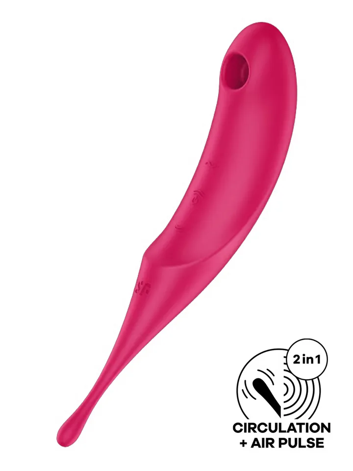 Satisfyer Twirling Pro Red - Lufttrycksvibrator 0