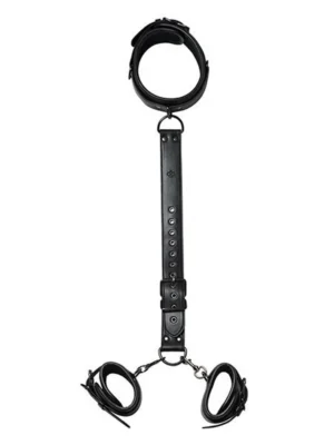Locking Harness Bondage Collar & Wrist Restraints - Bondage sele 0
