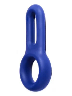 Macho Armor Silicone Cock & Ball Ring Blue - Penis & pungring 0