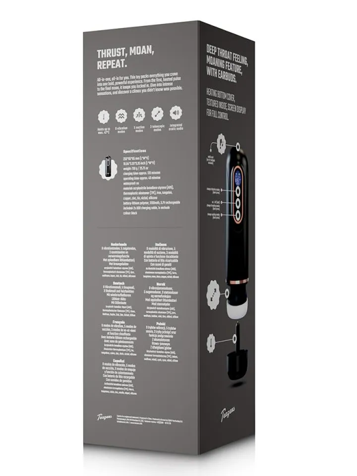 Teazers Telescopic Masturbator - Masturbator med motor 0