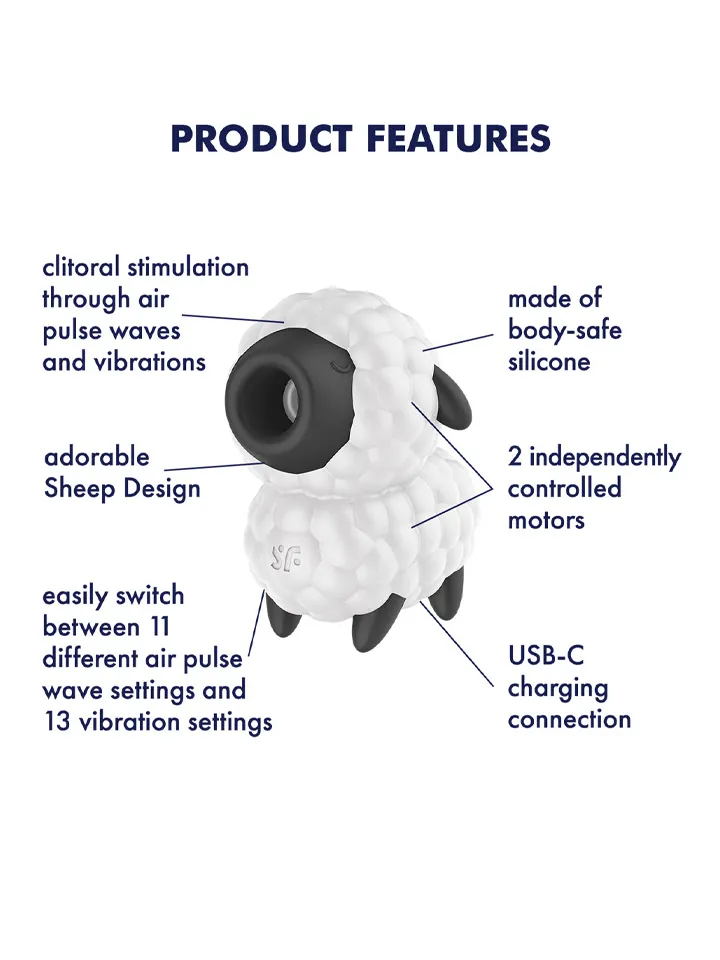 Satisfyer Dreamy Sheep - Lufttrycksvibrator 0
