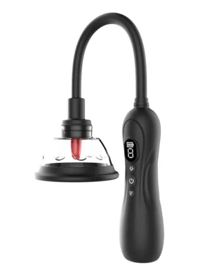 Vibrating & Licking Nip & Clit Sucker - Klitorispump 0