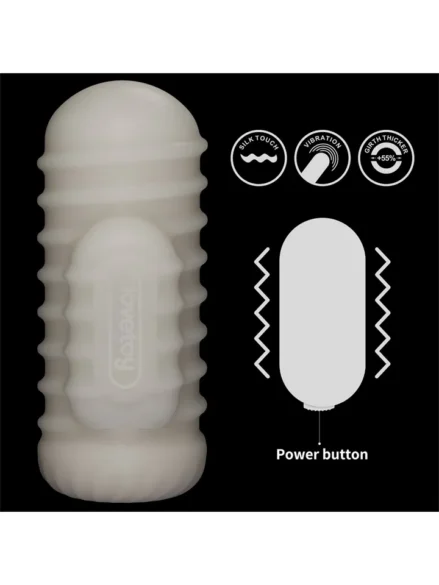 Knights Ring Vibrating Dual Purpose Sleeve-Wavy - Penisförlängare/Sleeve med vibrator 0