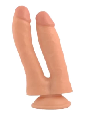 Realistic Penis Double Penetration 18,5 cm - Dubbeldildo 0
