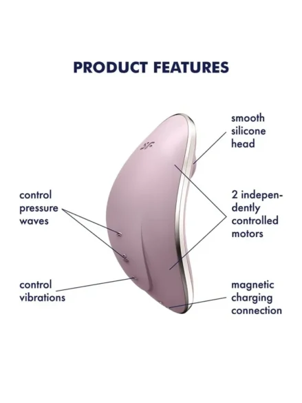 Satisfyer Vulva Lover 1 Violet - Lufttrycksvibrator 0