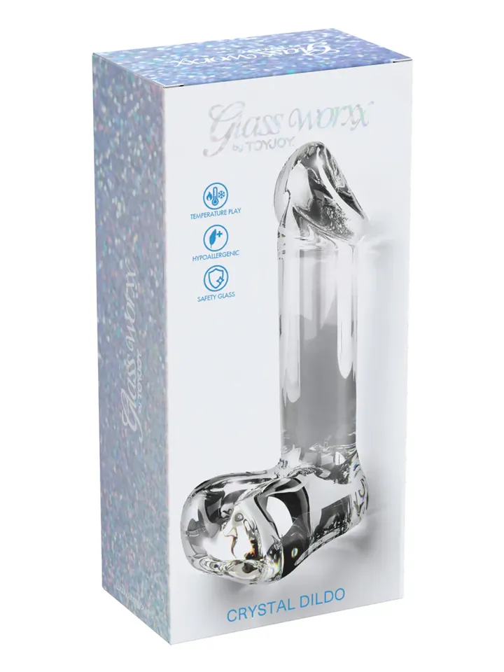 ToyJoy Glass Worxx Crystal Cock 17,5 cm - Glasdildo 0