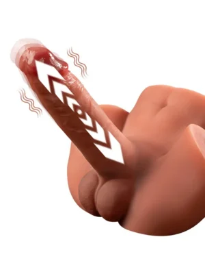 Zoe Thrusting Vibrating Dildo - Manlig Sexdocka 0