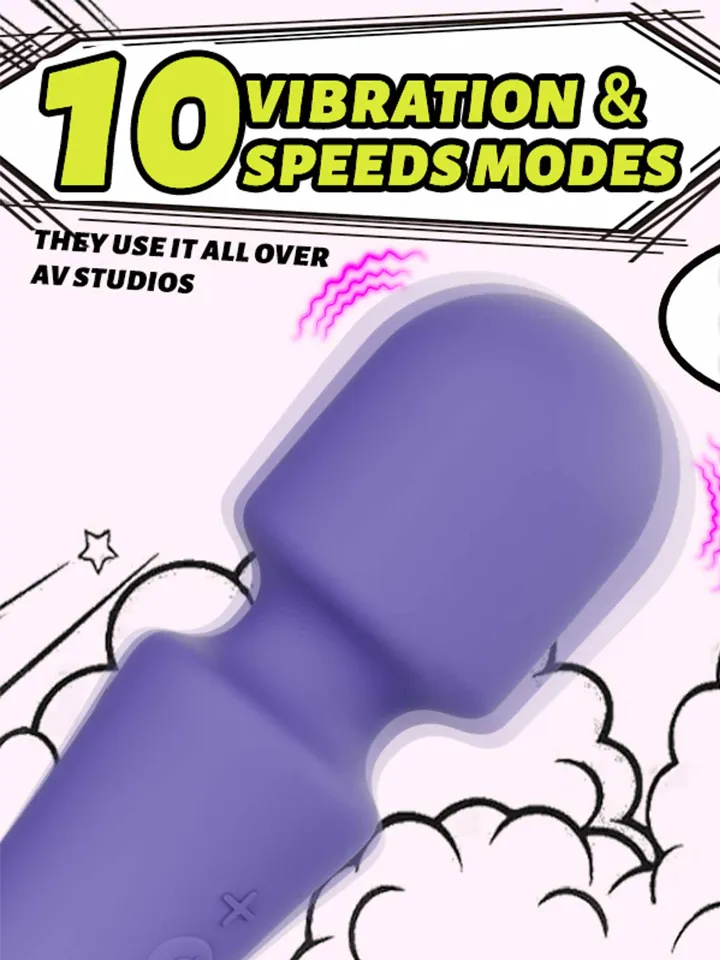 Duoduo Wand Purple 19,5 cm - Magicwand / Massagewand 0