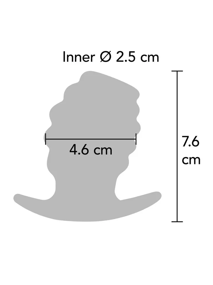 Invader Open Plug Medium - Ihålig analplugg 0