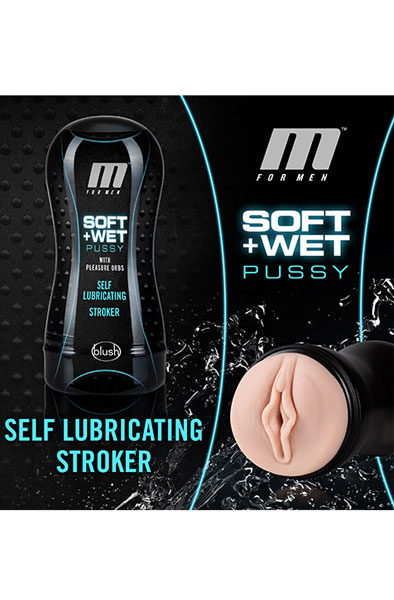 M For Men Soft & Wet Stroker Vanilla - Lösvagina 0