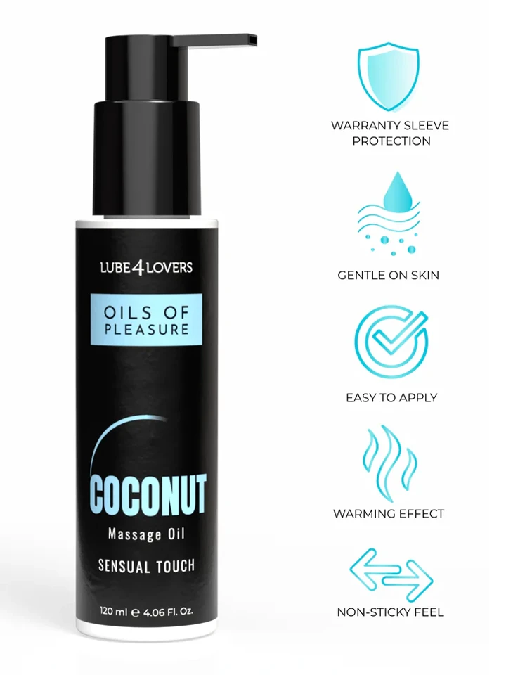 Oils Of Pleasure Coconut Massage Oil 120 ml - Massageolja Kokos 0
