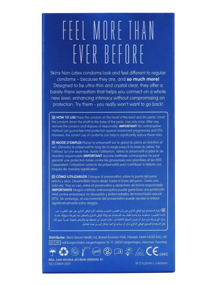 Skins Non-Latex Condoms 8-pack - Kondomer 0