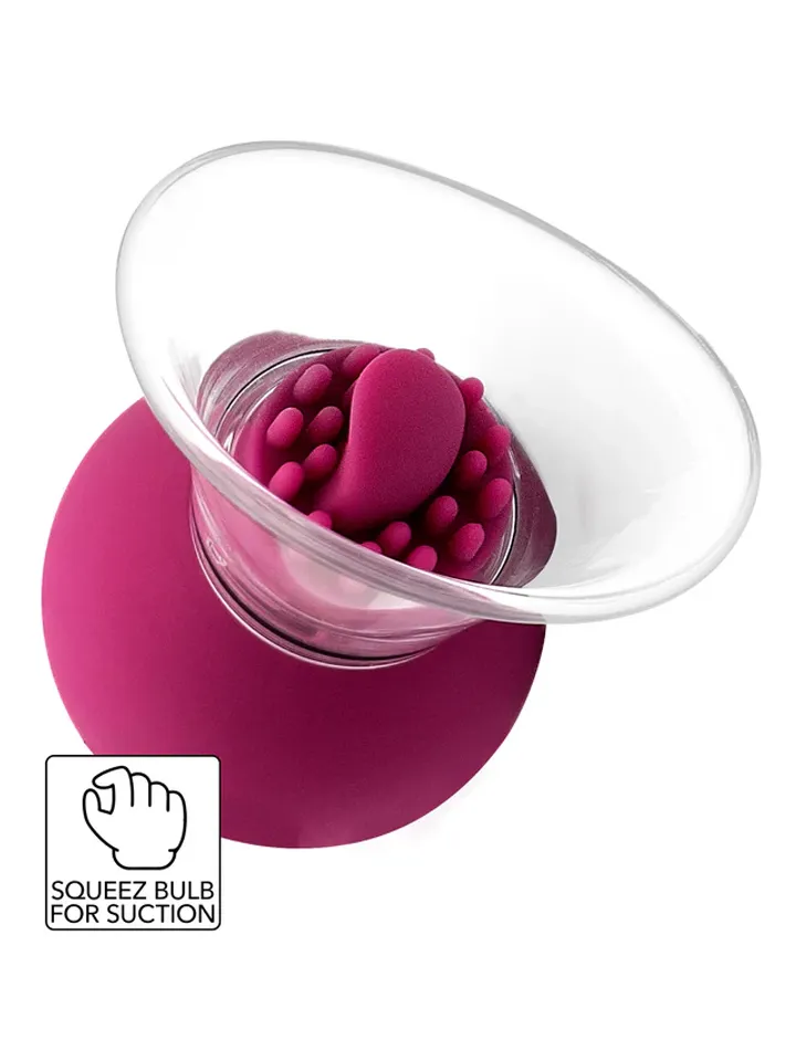Vibrating & Rotating Nipple & Clitoral Pump - Klitorisvibrator 0