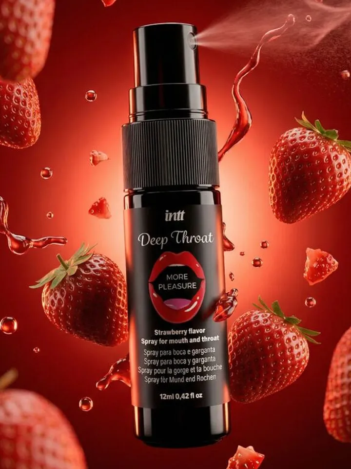Intt Deep Throat Spray Strawberry 12 ml - Bedövande spray 0