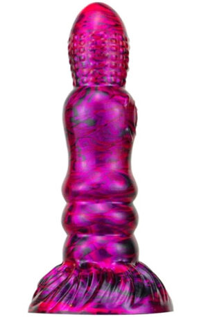 Metallic Fantasy Dildo Peern Purple/Black 19,5 cm - Dragon dildo 0