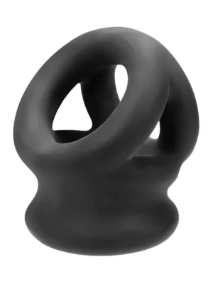 Oxballs Tri-Squeeze Ballstretching Sling Black - Penis & pungring 0