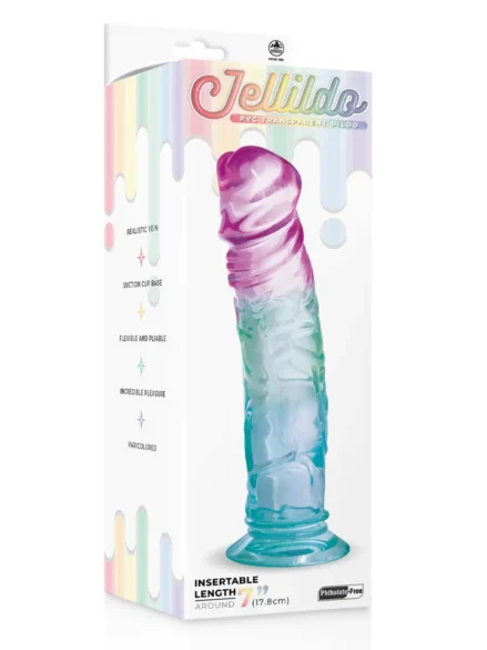 Jellildo Transparent Dildo 18 cm - Dildo 0