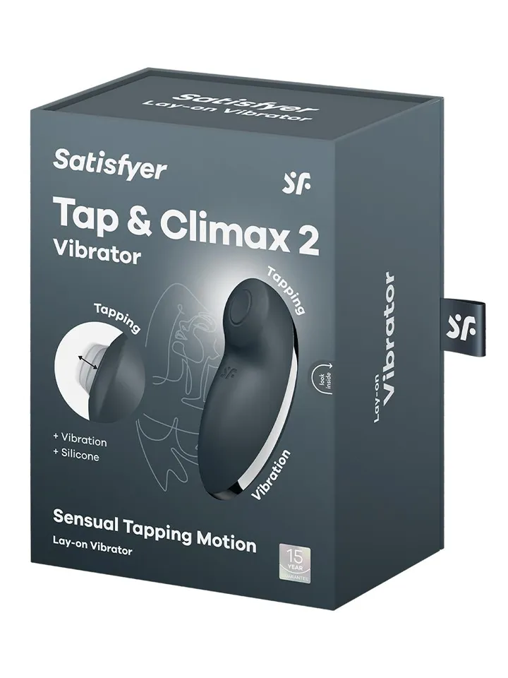 Satisfyer Tap & Climax 2 Grey - Klitorisvibrator 0