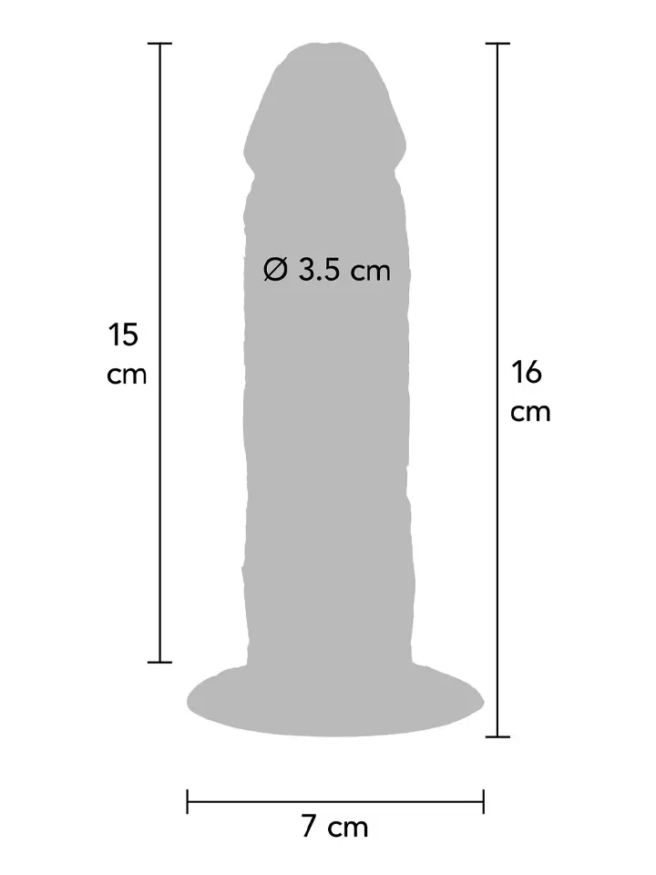 Foreskin Silicone Dildo 15 cm - Realistisk dildo 0