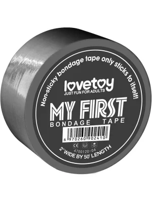 Lovetoy Non-Sticky Bondage Tape Grey 15m - Bondage tejp 0