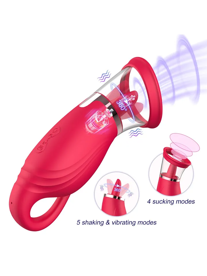 Suction Vibrator With 360° Tongue Stimulation - Klitorisvibrator 0