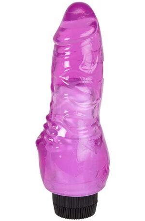 Vibrating Dong With Clitoris Stimulation 18 cm - Dildo med vibrator 0