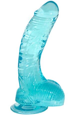 Crystal Pleasures Aqua Blue 20 cm - Dildo 0