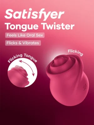 Satisfyer Tongue Twister Flicking Tongue Vibrator - Klitorisvibrator 0