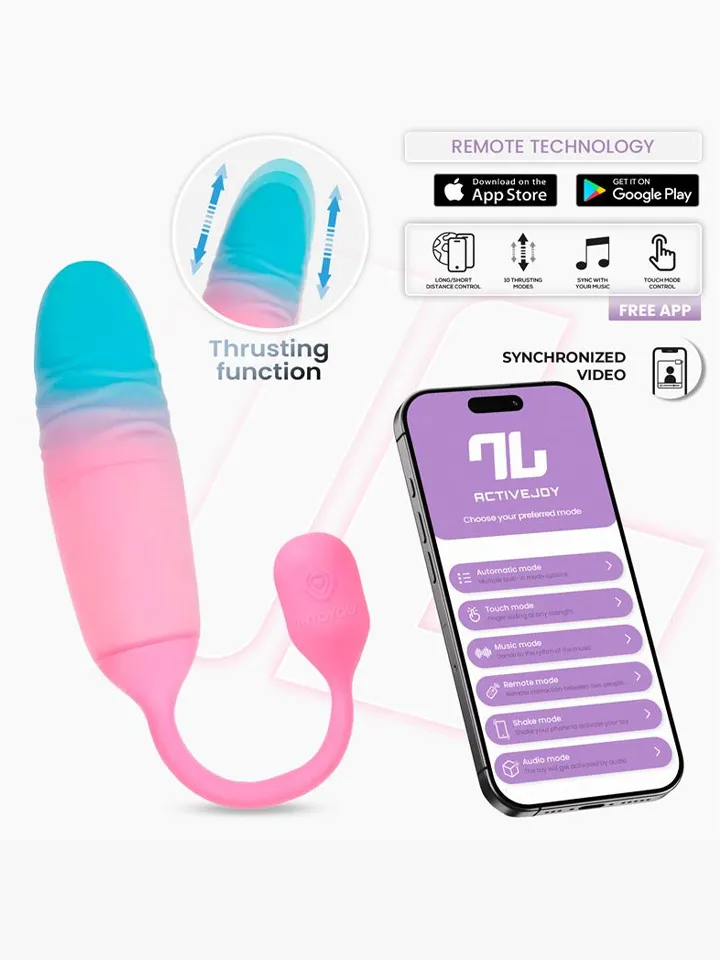 NexEgg Motion Vibrating Egg With Thrusting App - Appstyrt vibrerande ägg 0