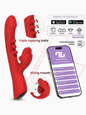 Trixy Vibrator With Tapping, Biting & App - Appstyrd rabbitvibrator 0