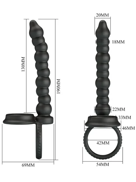 Dillion Double Penetration Cock Ring - Penisring dubbelpenetration 0