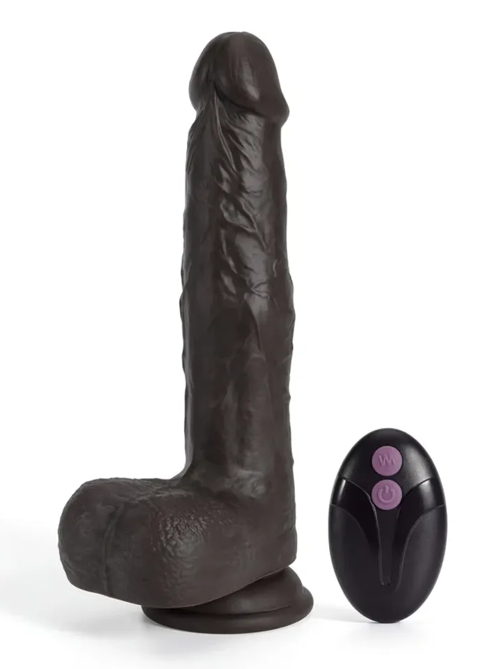 Idalis Vibrating, Thrusting & Rotating Dildo 23 cm - Dildo med vibrator 0