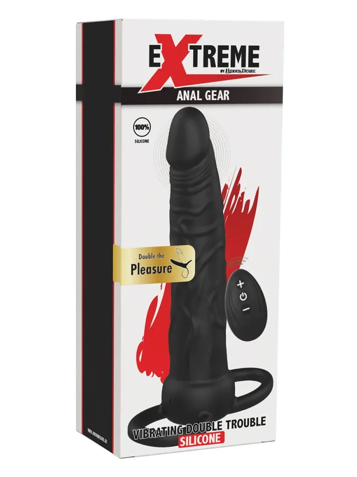 Vibrating Double Trouble Anal Penetrator - Dubbelpenetration 0