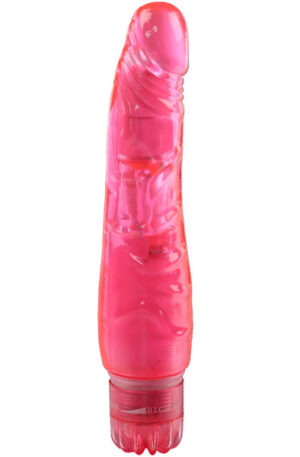 Pink Pleasure Slim Penis Shaped Vibrator - Dildo med vibrator 0