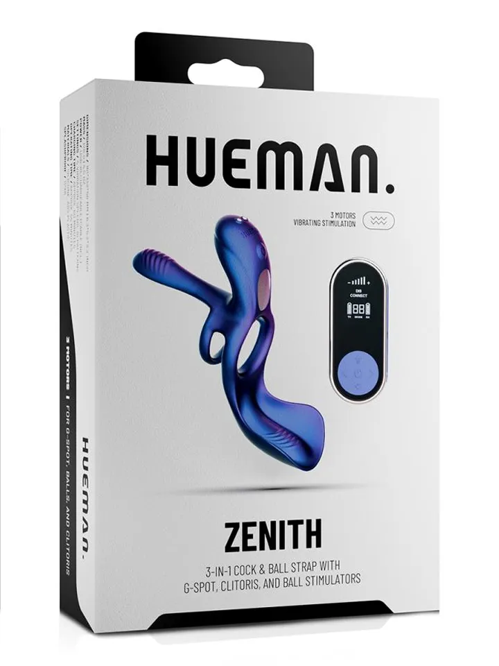 Zenith Cock Ring With Glans & Perineum Stimulator - Penisring med vibrator 0